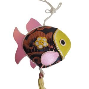 Fabric Ornament - Goldfish - 2.5"